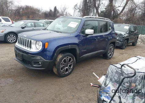 2017 Jeep Renegade Limited 4X4 from USA, damaged, VIN ZACCJBDBXHPF82079